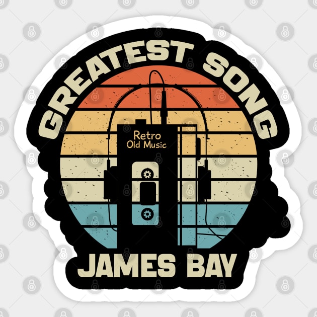 James Bay Sticker by TeknologiModern